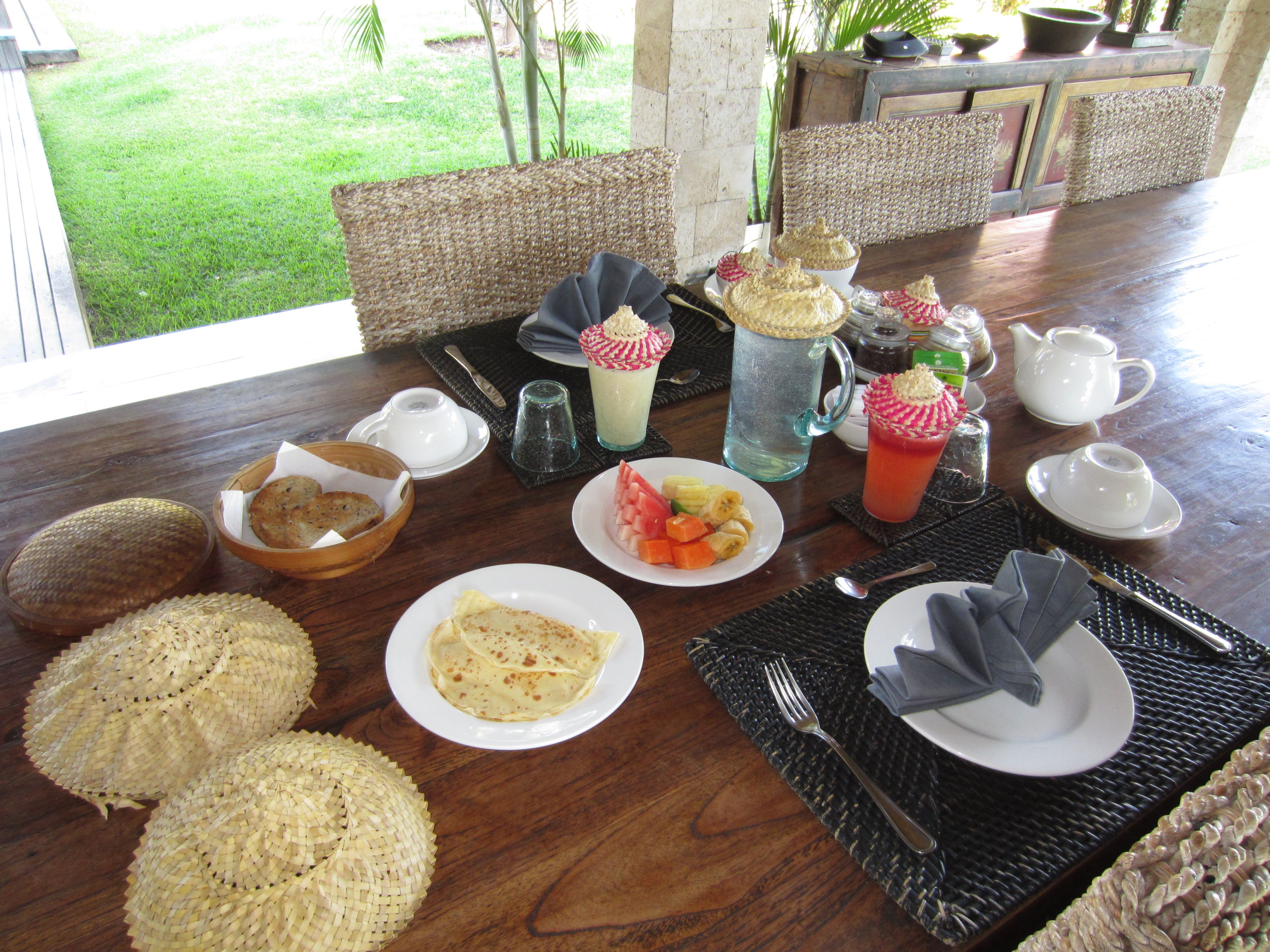 Fresh food prepared for you in your villa